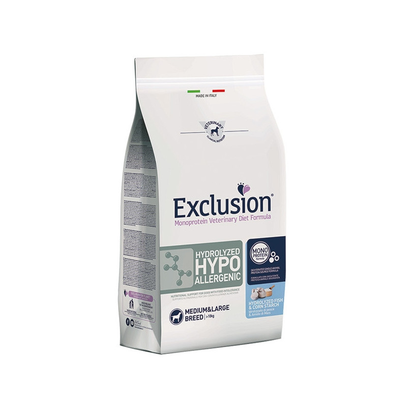 EXCLUSION - Diet Hydrolized Medium/Large Breed 2 kg. EXCLUSION - Diet Hydrolized Medium/Large Breed 2 kg.