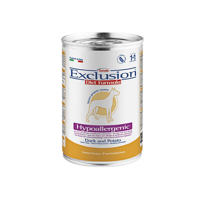 EXCLUSION Diet Hypoallergenic canard pommes de terre 400 g
