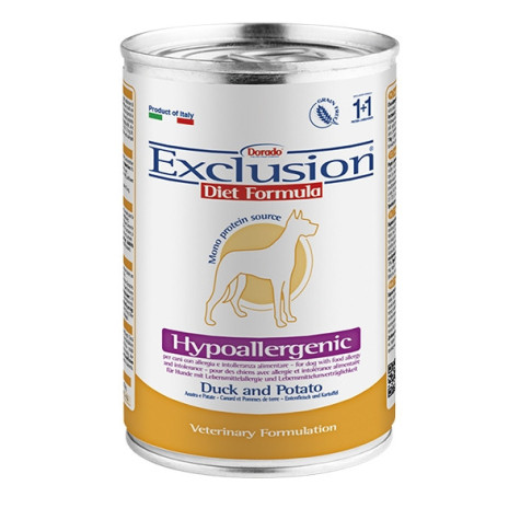 EXCLUSION Diet Hypoallergenic Anatra patate 400 gr -