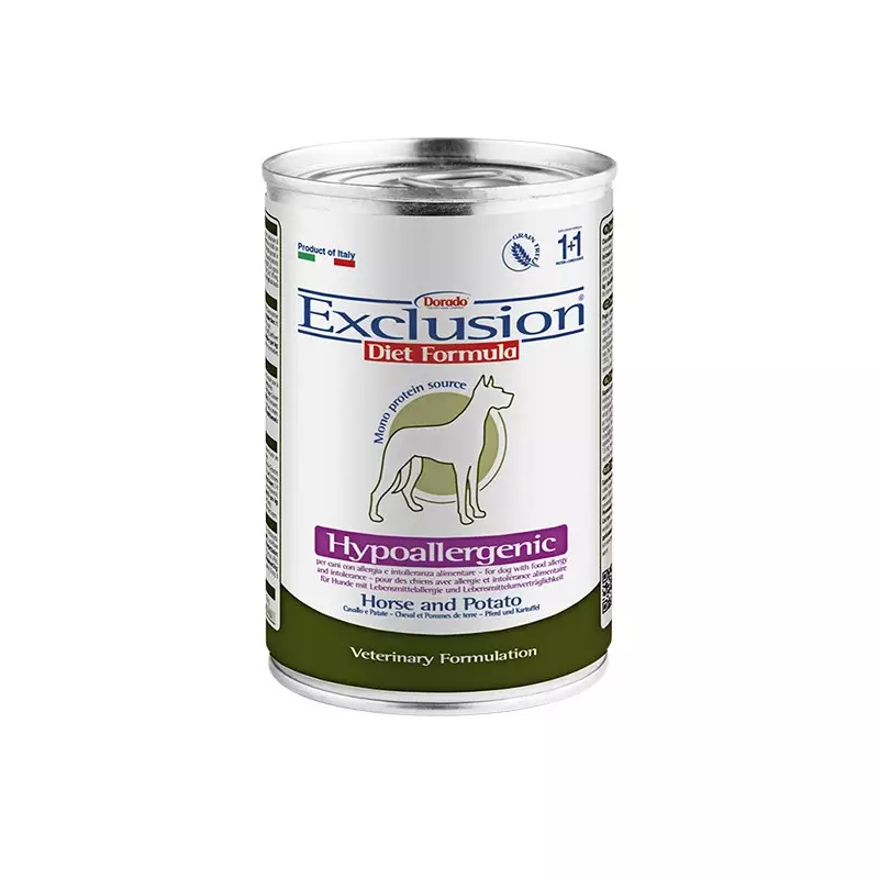EXCLUSION Diet Hypoallergenic Horse Potatoes 200 gr.