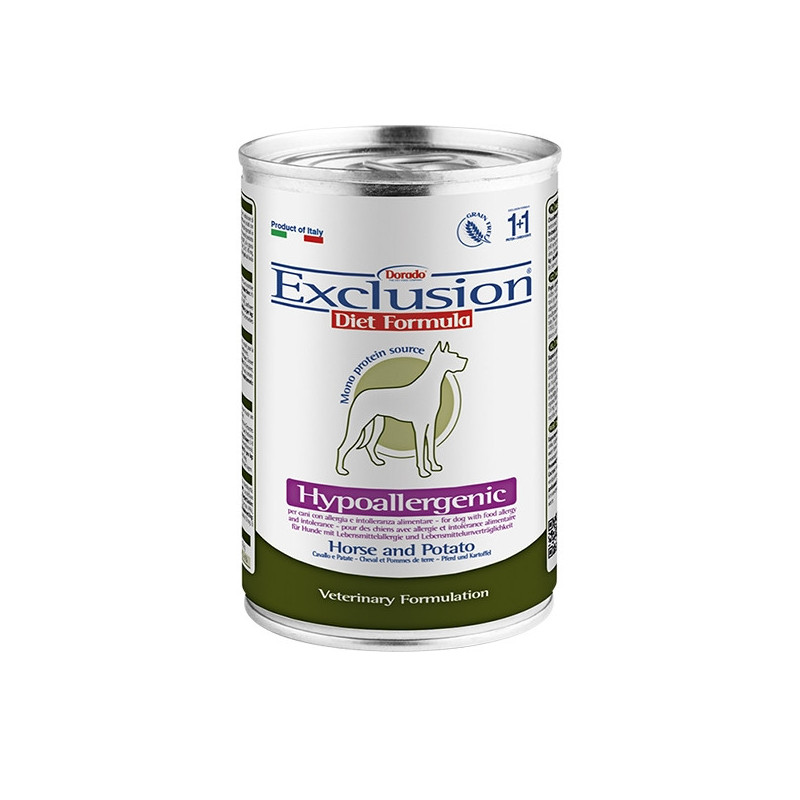 EXCLUSION Diet Hypoallergenic cheval pommes de terre 400 g