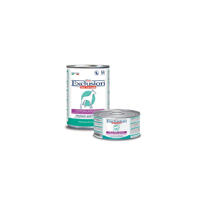 EXCLUSION Diet Hypoallergenic cerf pommes de terre 400 g