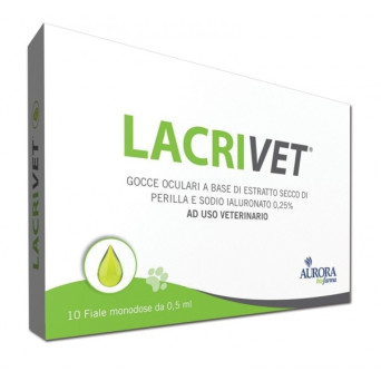 Aurora biofarma lacrivet gocce oculari 3X 10 fiale 0,5 ml -