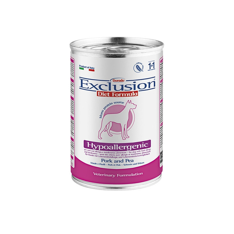 EXCLUSION Diet Hypoallergenic Pig peas from 400 gr.