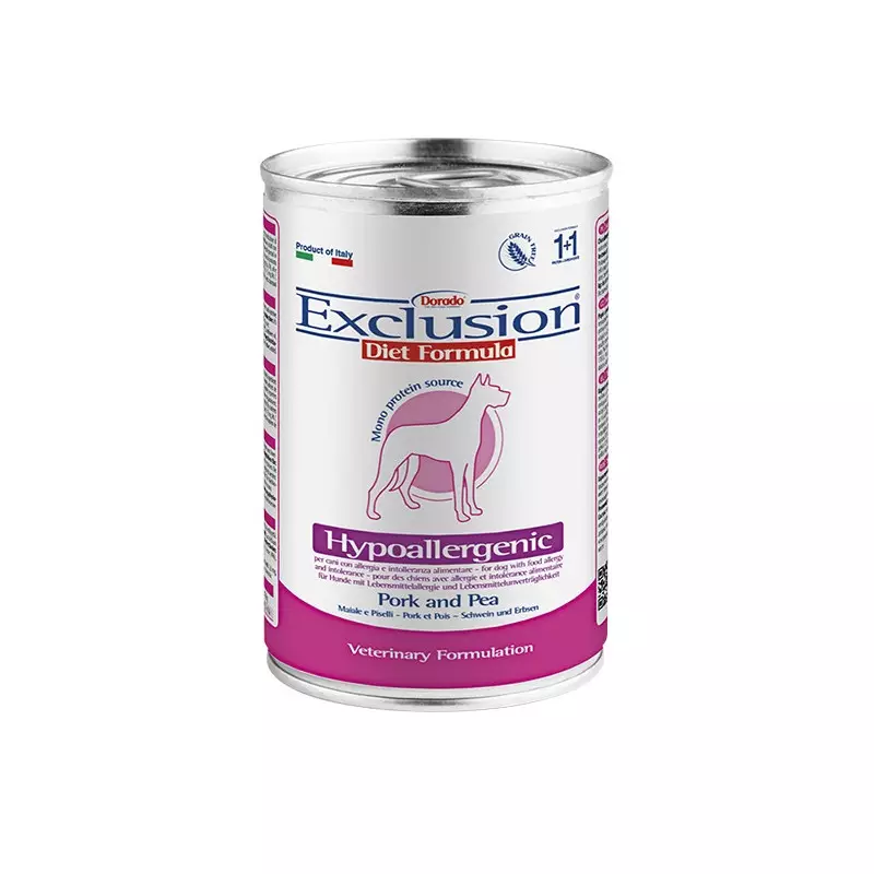 EXCLUSION Diet Hypoallergenic Pig peas from 400 gr.