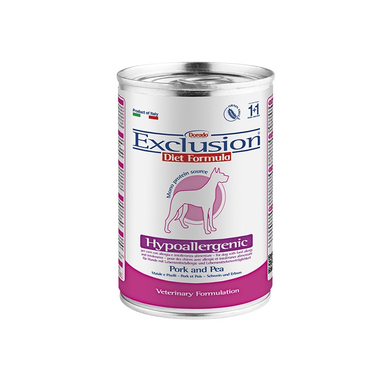 EXCLUSION Diet Hypoallergenic porc petits pois 400 g EXCLUSION Diet Hypoallergenic porc petits pois 400 g