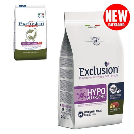 Exclusion diet hypoallergenic horse potatoes medium large 2 kg - 