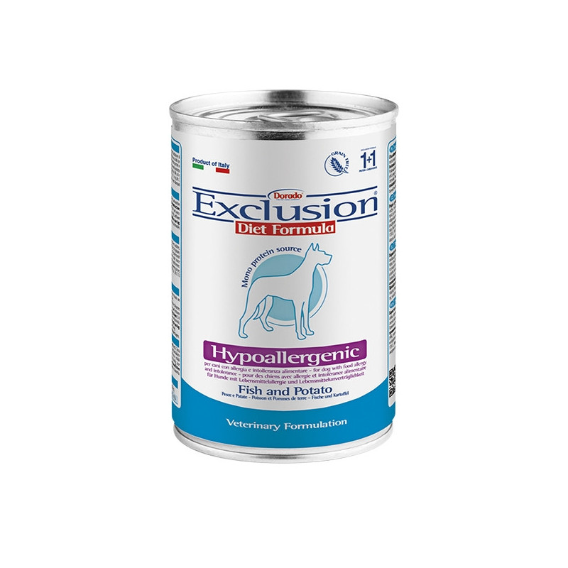 Exclusion Diet Hypoallergenic poisson pommes de terre 400 g Exclusion Diet Hypoallergenic poisson pommes de terre 400 g