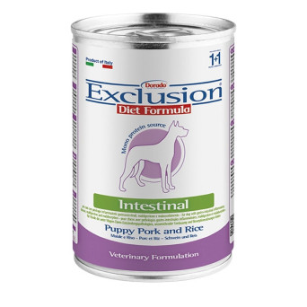 EXCLUSION Diet Intestinal Puppy Maiale Riso 400 gr. - 