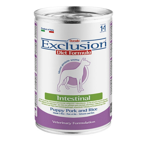 EXCLUSION Diet Intestinal Puppy porc riz 400 g