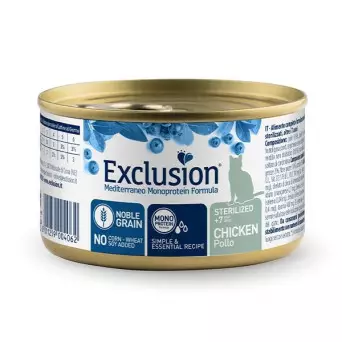 Exclusion - Mediterraneo Monoprotein Sterilized +7 All Breeds Pollo da 85 Gr. - 