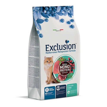 EXCLUSION Mediterraneo Monoprotein Sterilized Adult All Breeds Tuna 12 kg. - 