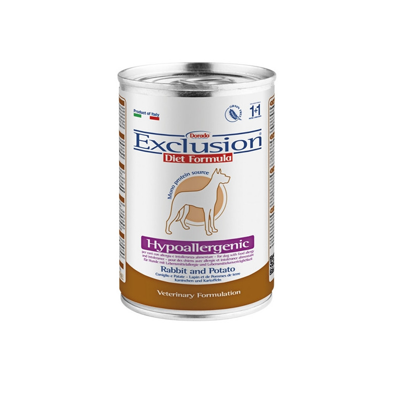 EXCLUSION Diet Hypoallergenic lapin pommes de terre 400 g EXCLUSION Diet Hypoallergenic lapin pommes de terre 400 g