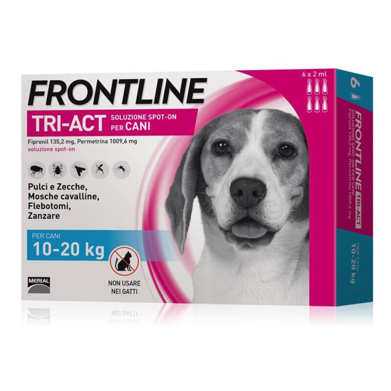Frontline tri-act 10-20 kg 6 pipette - 
