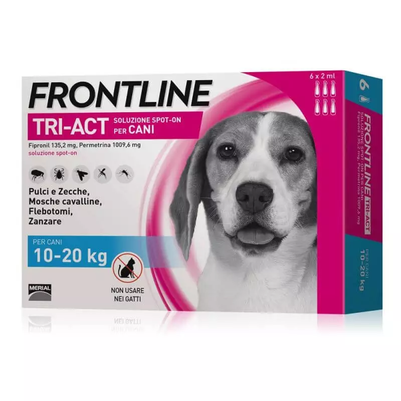Frontline tri-act 10-20 kg 6 pipettes (2 ml) Frontline tri-act 10-20 kg 6 pipettes (2 ml)