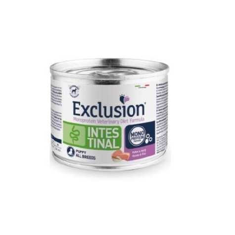 EXCLUSION Diet Intestinal Puppy et Junior Porc Riz 200 g.