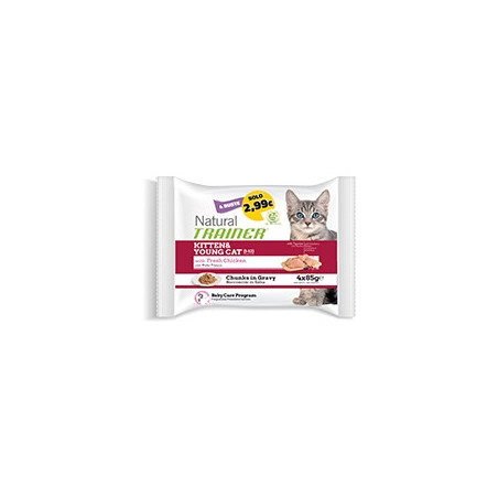 Trainer - Natural Feline Flowpack Kitten & Young con Pollo Fresco - 