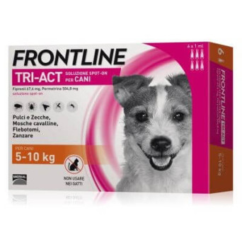 Frontline tri-act 5-10 kg 6 pipettes (1 ml)