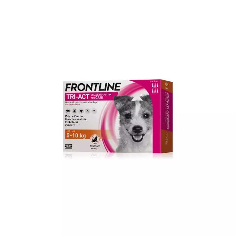 Frontline Tri-Act 5-10 kg 6 Pipetten (1 ml)