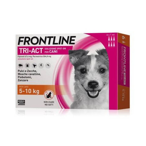Frontline Tri-Act Chiens 5-10 kg - 6 pipettes