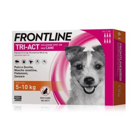 Frontline tri-act 5-10 kg 6 pipette - 