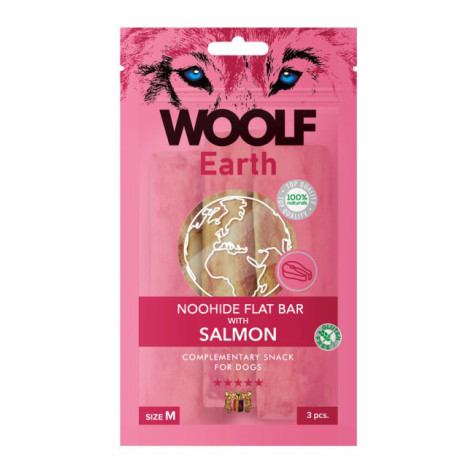WOOLF earth Stick (masticativo) con salmone 85 gr.  M - 