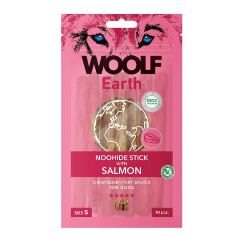 WOOLF earth Stick (masticativo) con salmone 85 gr.  S - 