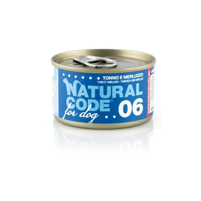 NATURAL CODE For Dog thon et cabillaud 90 g. 06 NATURAL CODE For Dog thon et cabillaud 90 g. 06