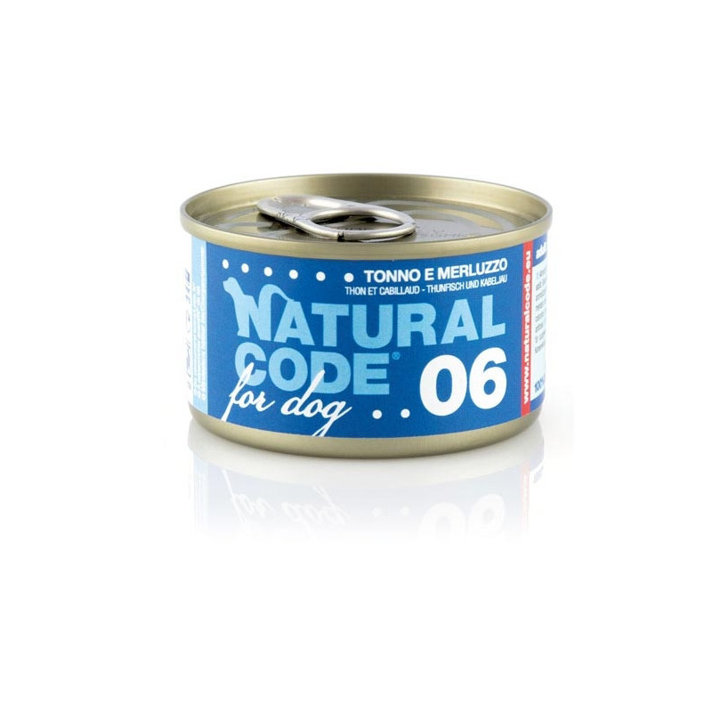 NATURAL CODE For Dog tonno e merluzzo 90 gr. 06