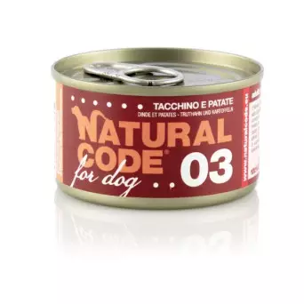 NATURAL CODE For Dog tacchino e patate 90 gr. 03 - 