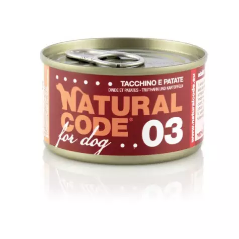 NATURAL CODE For Dog tacchino e patate 90 gr. 03 - 