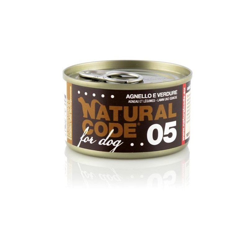 NATURAL CODE For Dog agneau et légumes 90 g. 05 NATURAL CODE For Dog agneau et légumes 90 g. 05