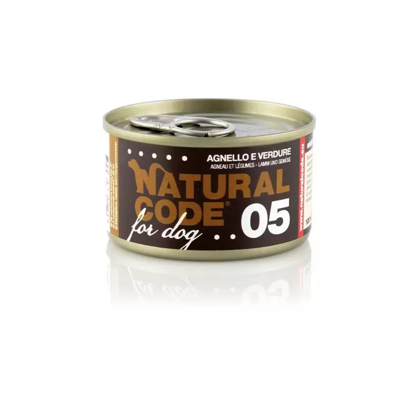 NATURAL CODE For Dog agnello e verdure 90 gr. 05 NATURAL CODE For Dog agnello e verdure 90 gr. 05