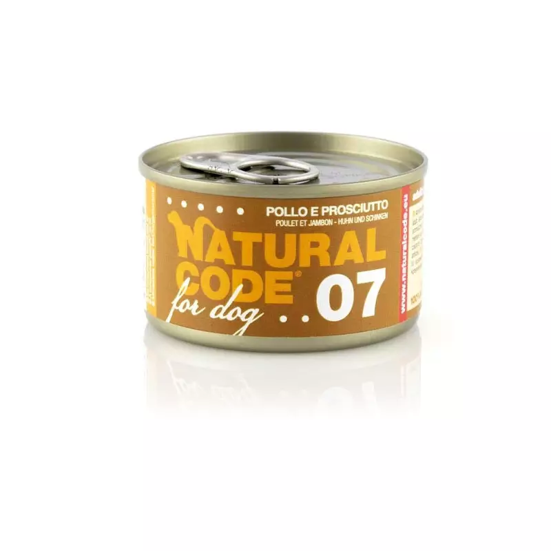 NATURAL CODE For Dog pollo e prosciutto 90 gr. 07