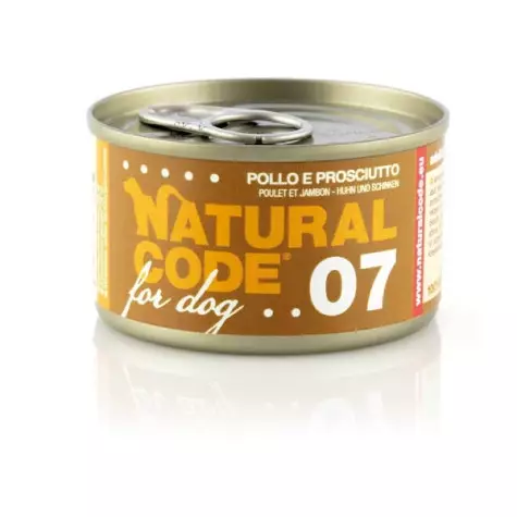 NATURAL CODE For Dog pollo e prosciutto 90 gr. 07