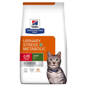 HILL'S Pet c/d Urinary Stress + Metabolic 3 kg. (gatto) - 