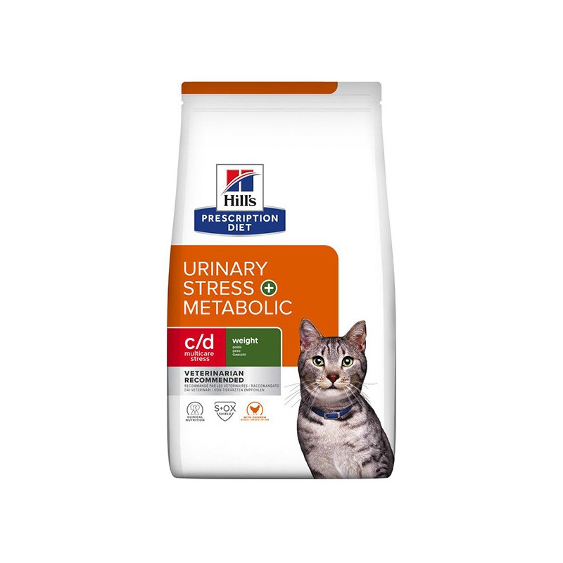 HILL'S Pet c/d Urinary Stress + Metabolic 3 kg. (gatto) - 