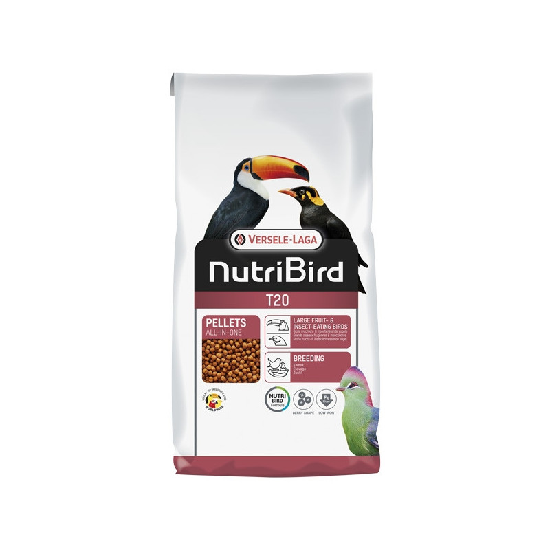 VERSELE-LAGA NutriBird T20 Élevage Tucani et Tarachi 10 kg. VERSELE-LAGA NutriBird T20 Élevage Tucani et Tarachi 10 kg.