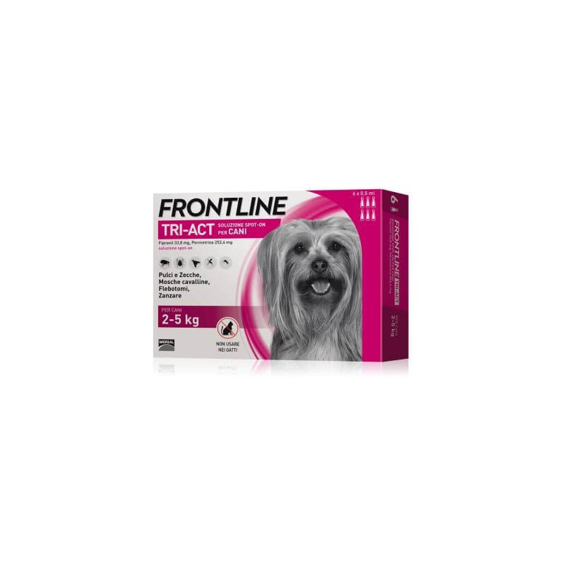 Frontline tri-act 2-5 kg 6 pipettes (0.5 ml)