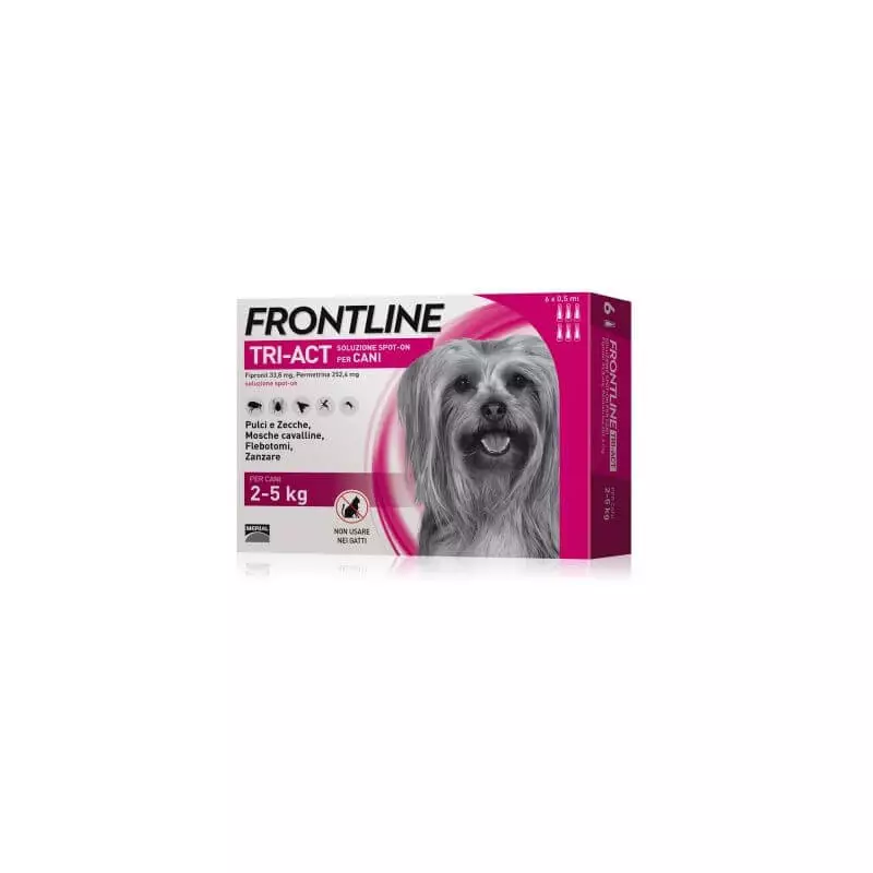 Frontline tri-act 2-5 kg 6 pipettes (0.5 ml)