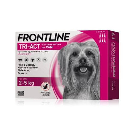 Frontline tri-act 2-5 kg 6 pipette -