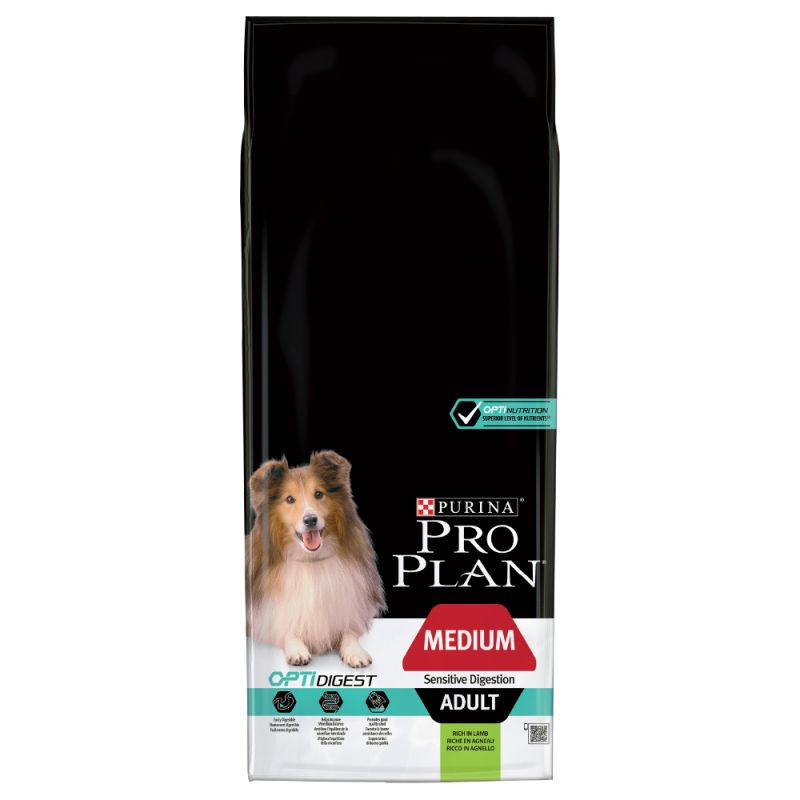 Pro Plan Medium Adult OptiDigest Agneau et Riz 14 kg Pro Plan Medium Adult OptiDigest Agneau et Riz 14 kg