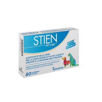 Teknofarma - Stien Pet line gatti e cani piccola taglia 80 cpr -