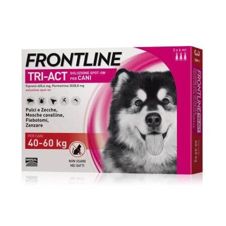 Frontline tri-act 40-60 kg 3 pipette - 