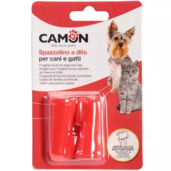 CAMON Spazzolino a dito per cani e gatti -