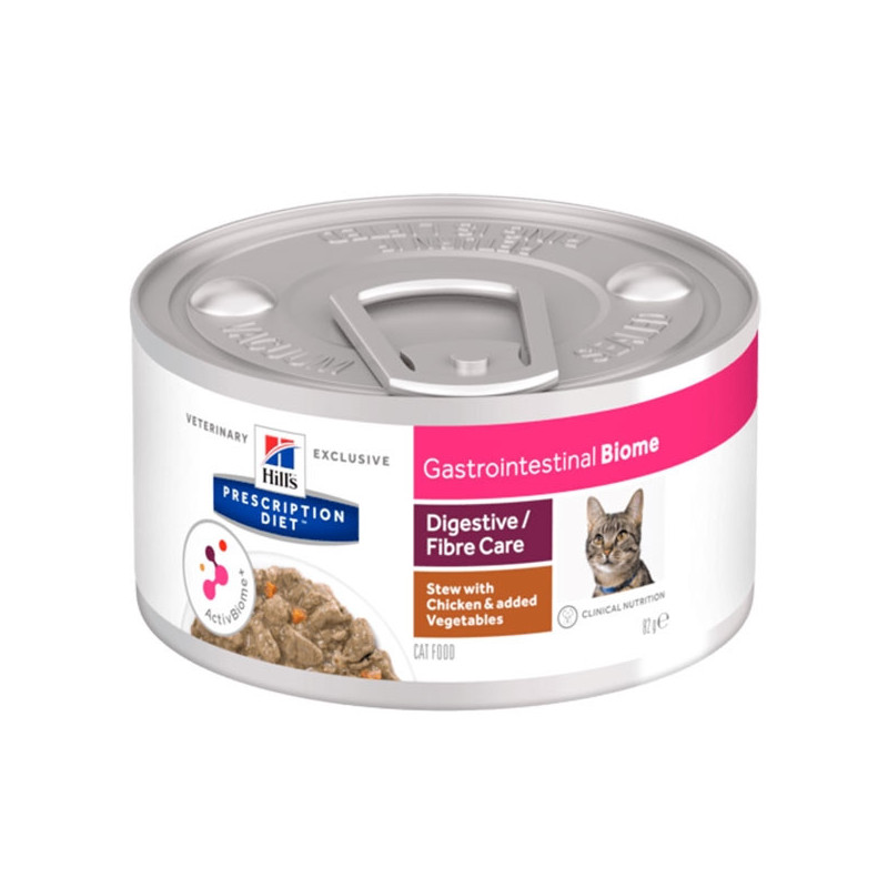 Hill's Gastrointestinal Biome avec Spezzatino al Poulet et légumes (12 boîtes x82 g) Hill's Gastrointestinal Biome avec Spezzatino al Poulet et légumes (12 boîtes x82 g)