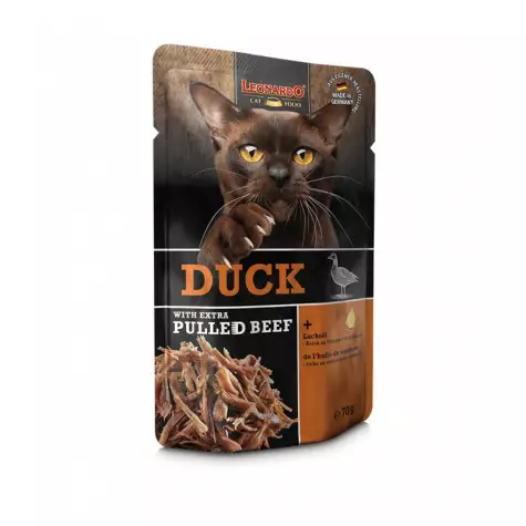 Leonardo Anatra con sfilaccetti di carne al manzo da 70 gr. -