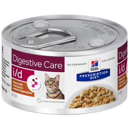 Hill's - Gatto i/d Digestive Care Spezzatino con Pollo Vegetali 82 Gr. - 