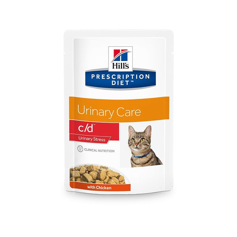 Hill's c/d feline urinary stress Poulet 12 x 85 g
