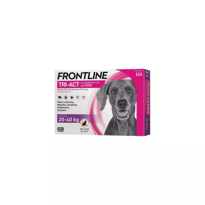 Frontline tri-act 20-40 kg 3 pipette